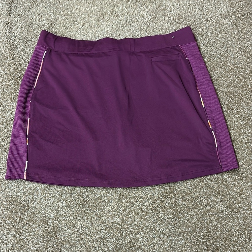 Pebble Beach Dry Luxe Performance Purple Golf Skirt sz L